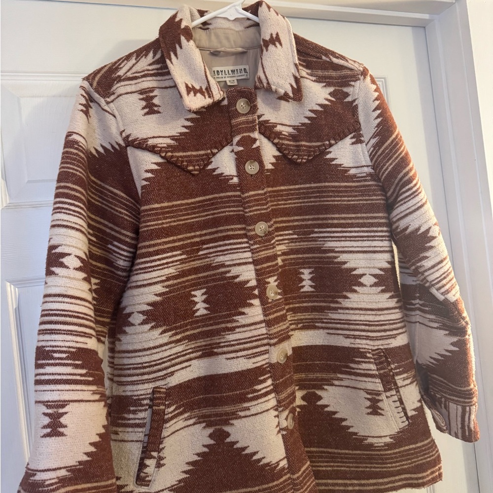 Idyllwind Brown and Cream Patterned Coat
